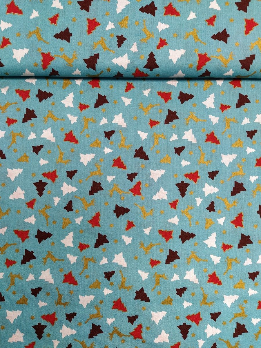 Weihnachtsstoff - Baumwollwebware Breite: ca. 140 cm 100% Baumwolle