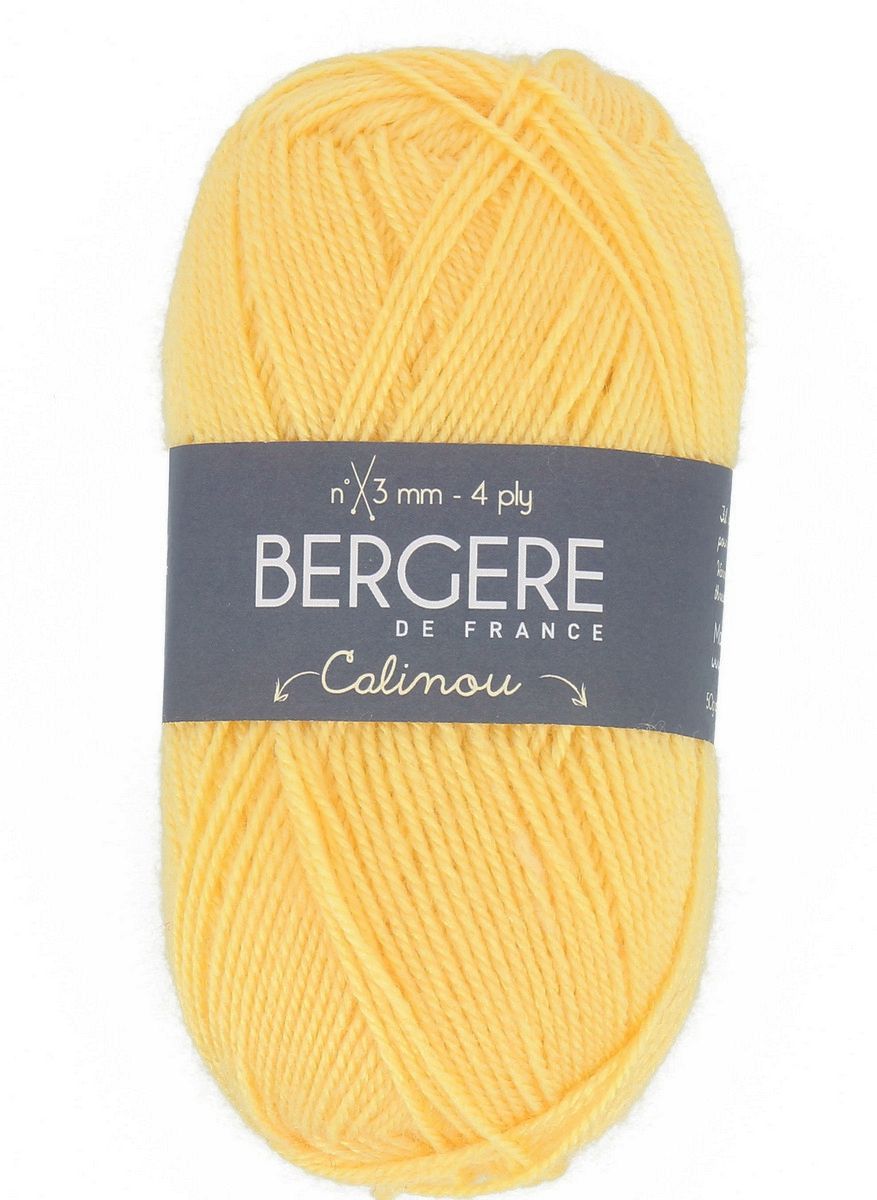 Bergere Calinou - Farbe Yuzu 185m/50g, 75% Polyacryl, 25% Wolle