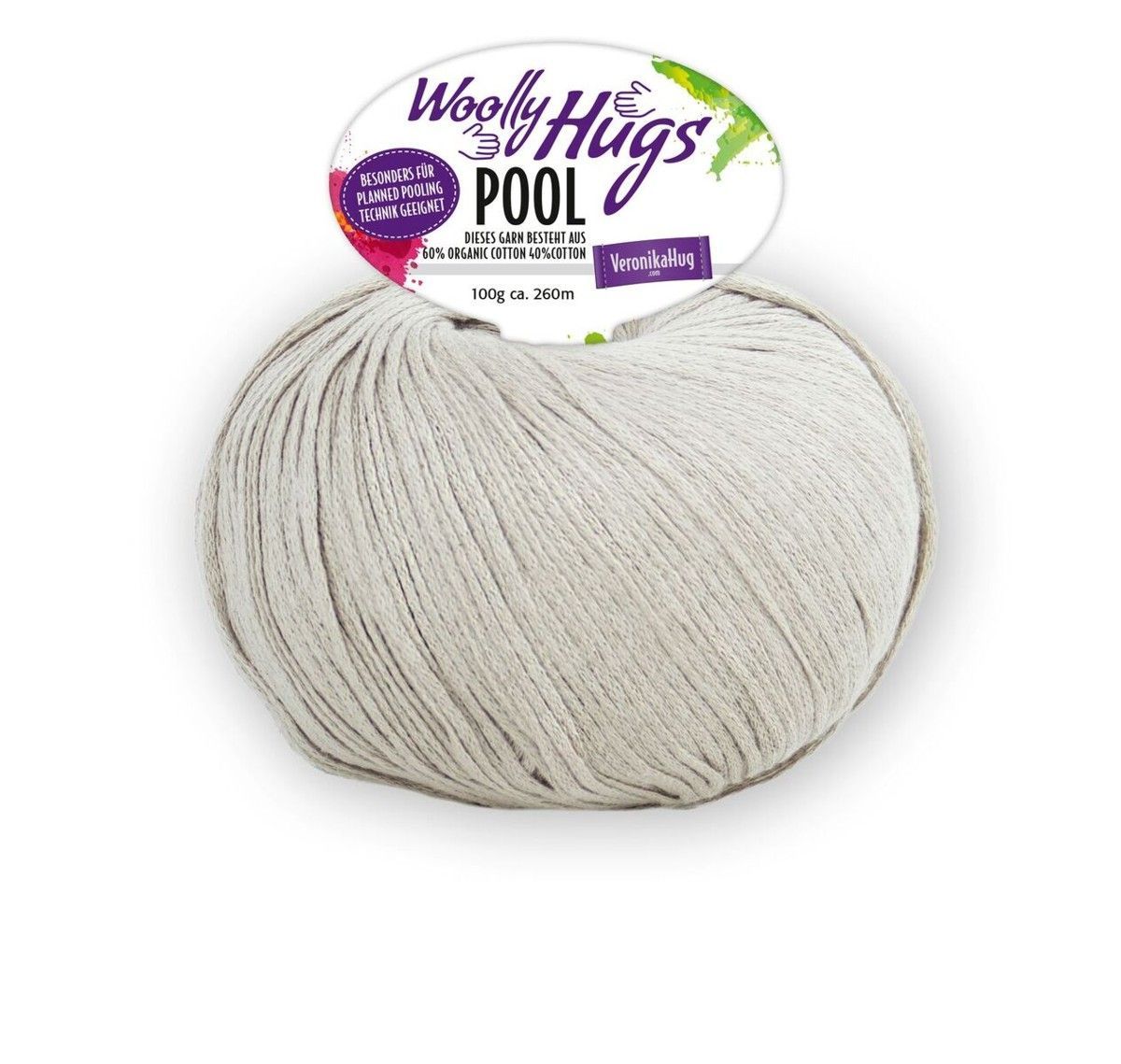 Woolly Hugs Pool, Fb 08 60 % Baumwolle organic, 40 % Baumwolle