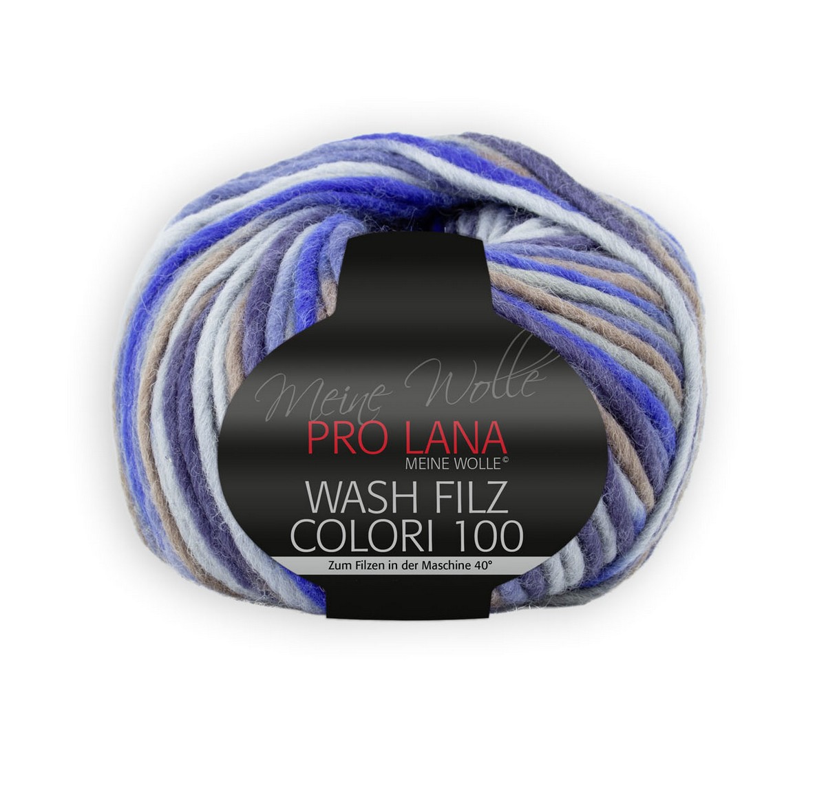 PRO LANA Wash Filz Colori 100, 100% Schurwolle 