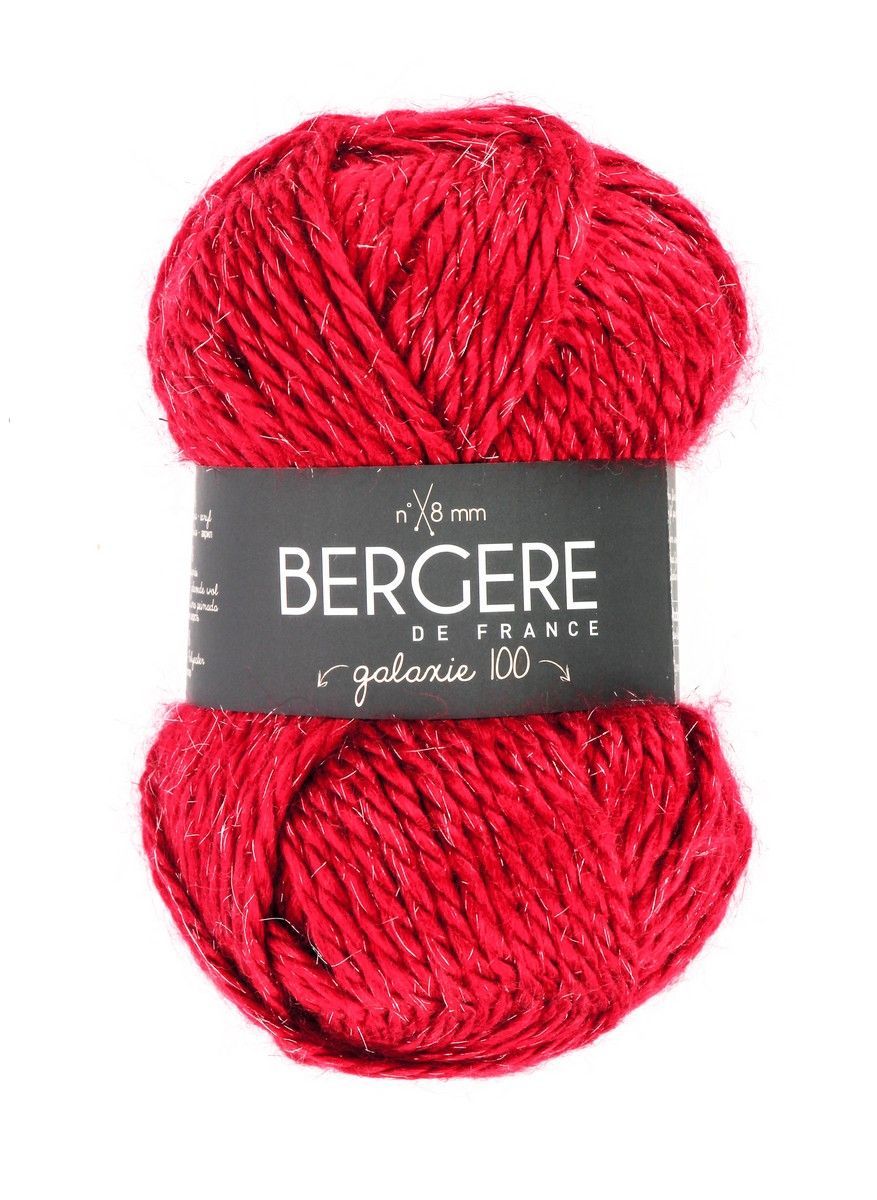 Bergere Galaxie 100 - Farbe Diable 80% Polyacryl, 18% Wolle, 2% Polyester 70m/100g