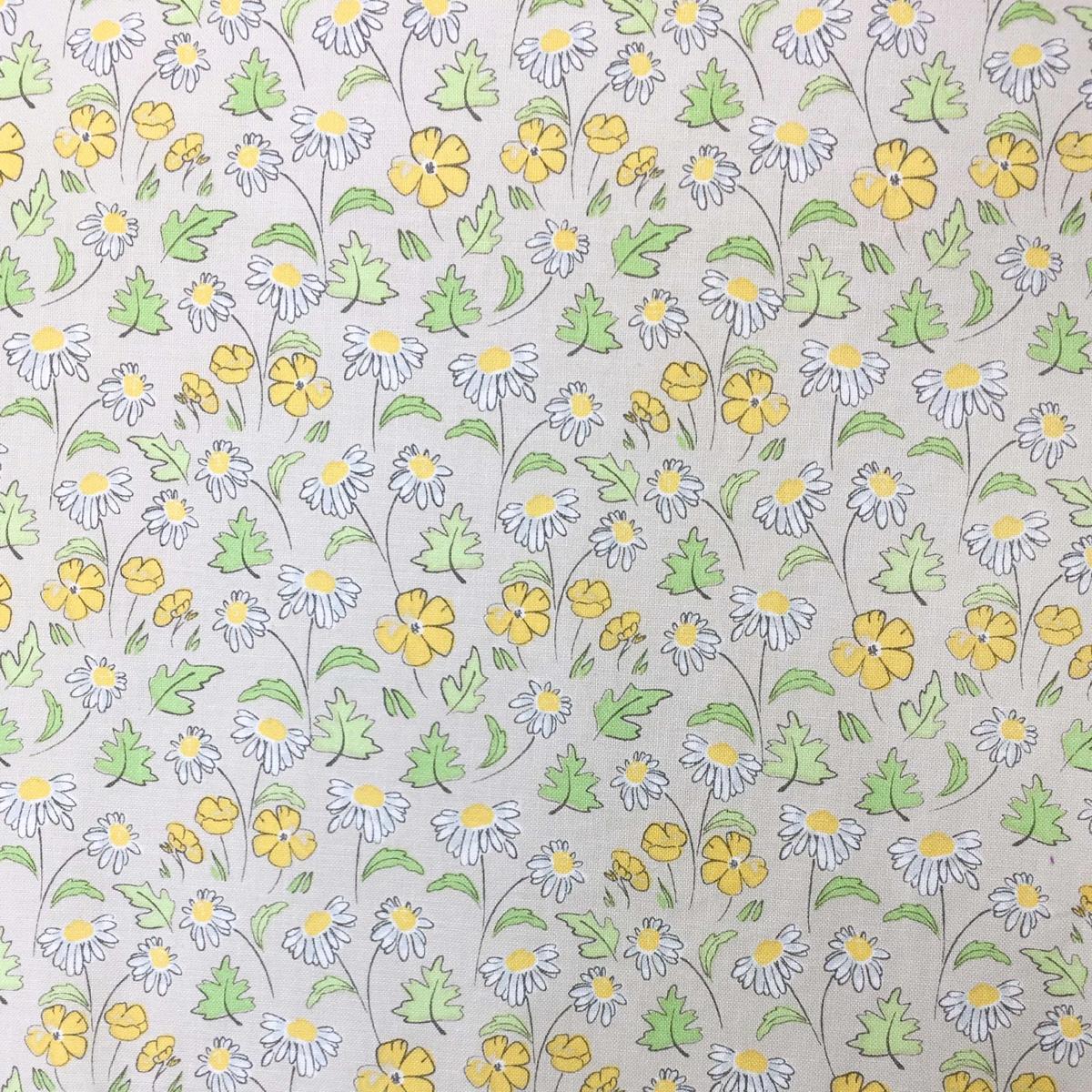 Baumwollwebware  Buttercup & Daisy 100% Baumwolle ca. 1,12m (44 inch) breit 