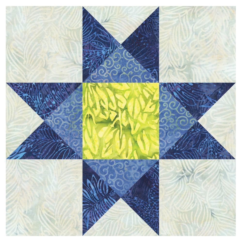 Accuquilt Stanzform Ohio Star  4 1/2 x 2 3/8 inch (ca. 11.6 cm x 6.2 cm) - 55174