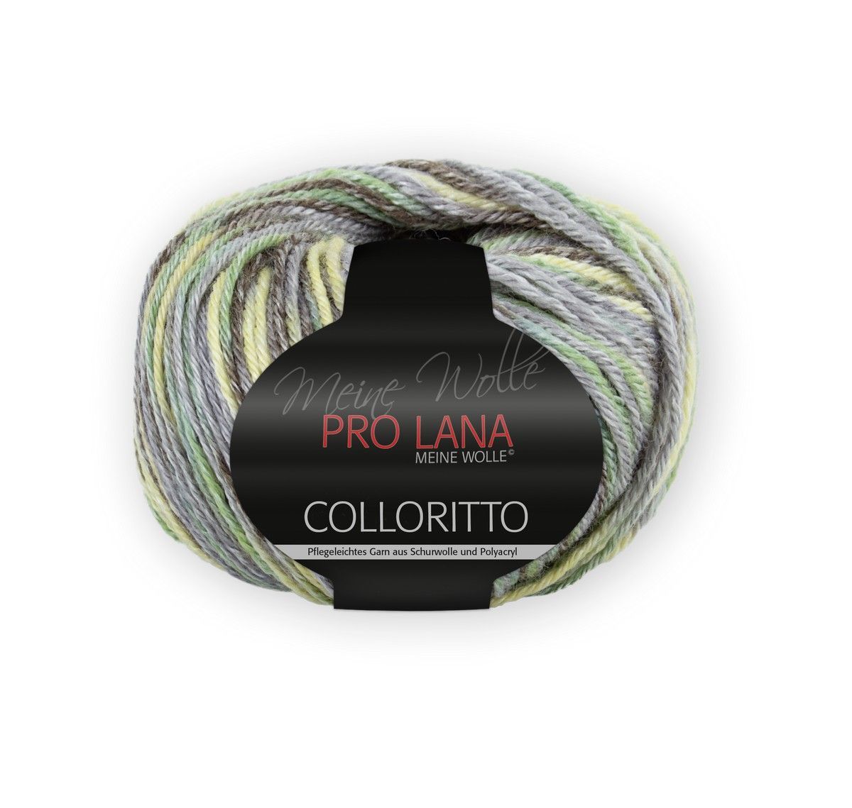 PRO LANA Colloritto 50g, Farbe-Nr. 81 grün 50% Schurwolle, 50% Polyacryl  50g