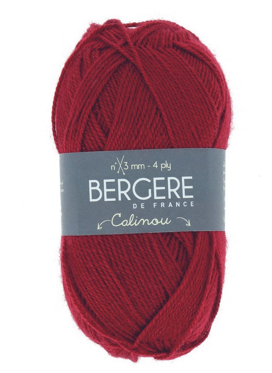 Bergere Calinou - Farbe Carmin 185m/50g, 75% Polyacryl, 25% Wolle  