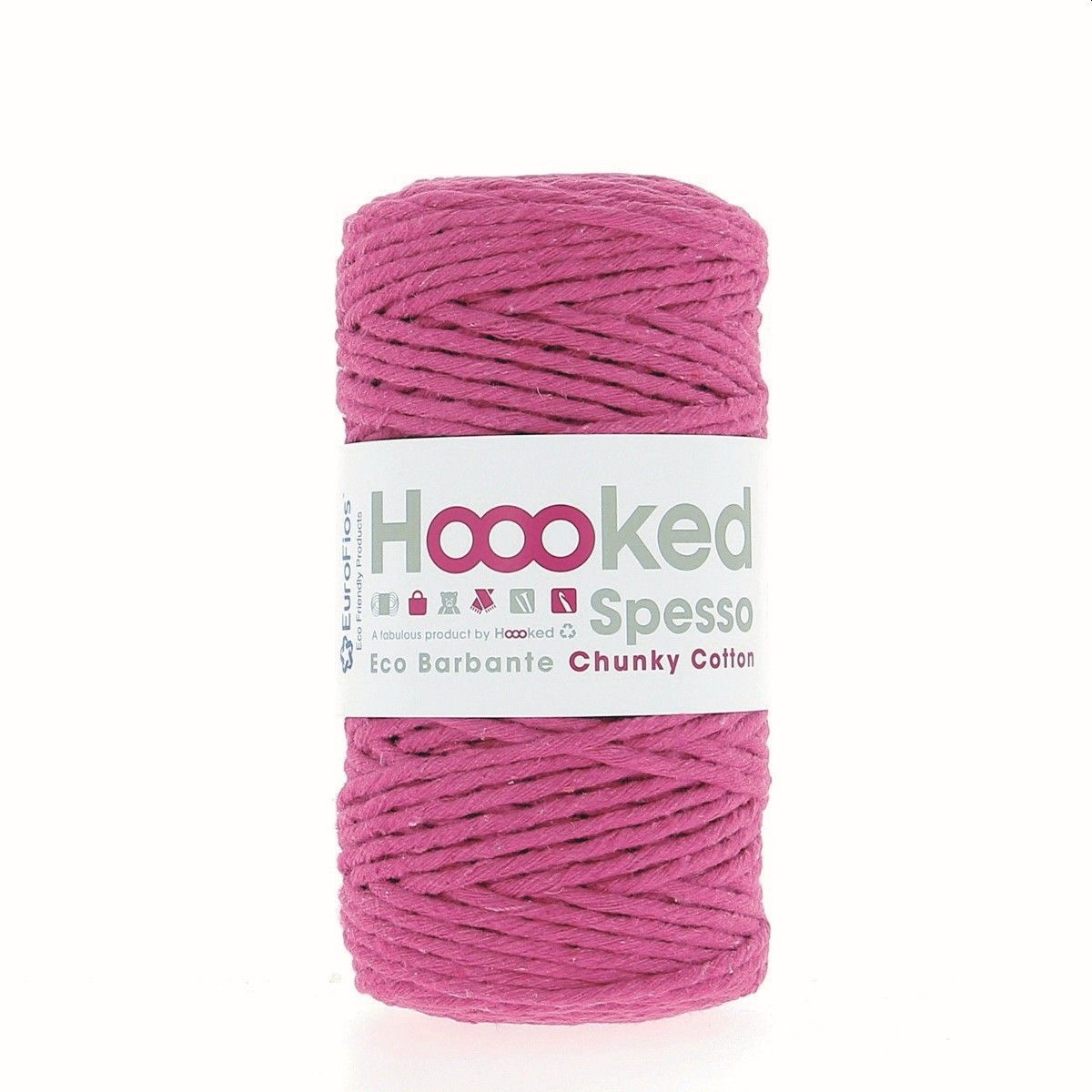 Hoooked Eco Barbante Spesso, Fb. Punch 100% recyceltes Garn