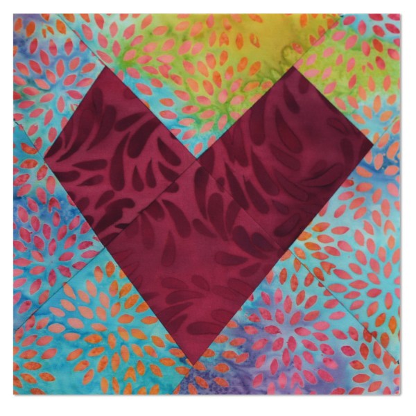 Accuquilt Stanzform Wonky Heart 6 inch Herzform