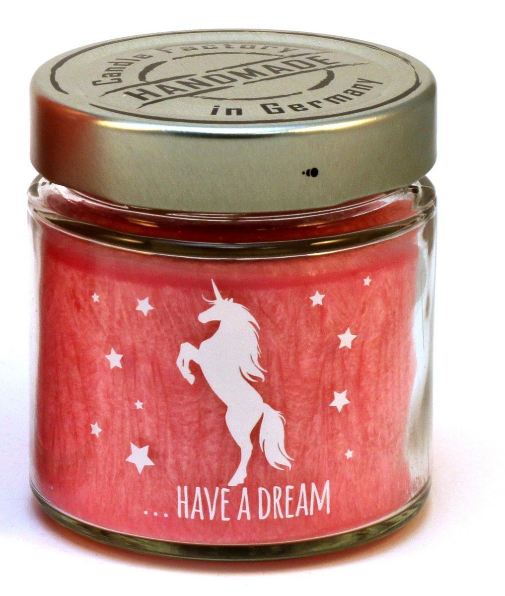 Pure-line Einhorn-Duftkerze klein von Candle Factory  im Glas, in tollen Farben und Düften