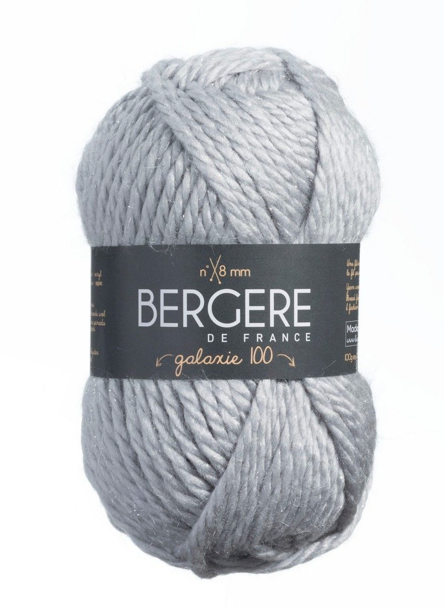 Bergere Galaxie 100 - Farbe Nuage 80% Polyacryl, 18% Wolle, 2% Polyester 70m/100g