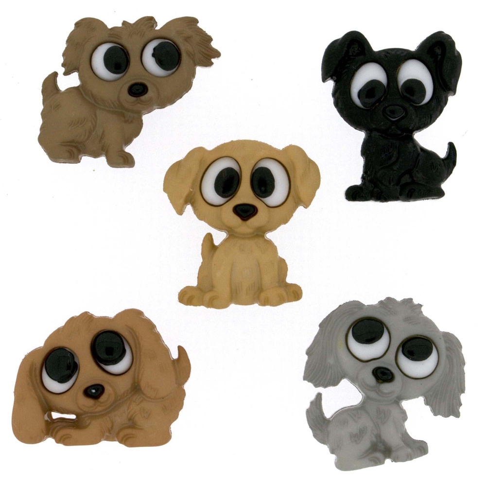 Dress It Up Knöpfe Hunde mit großen Augen