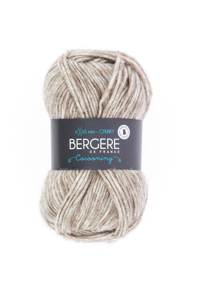 Bergere Cocooning - Farbe Beige 47% Polyester, 27% Wolle, 26% Polyacryl, 125m/50g