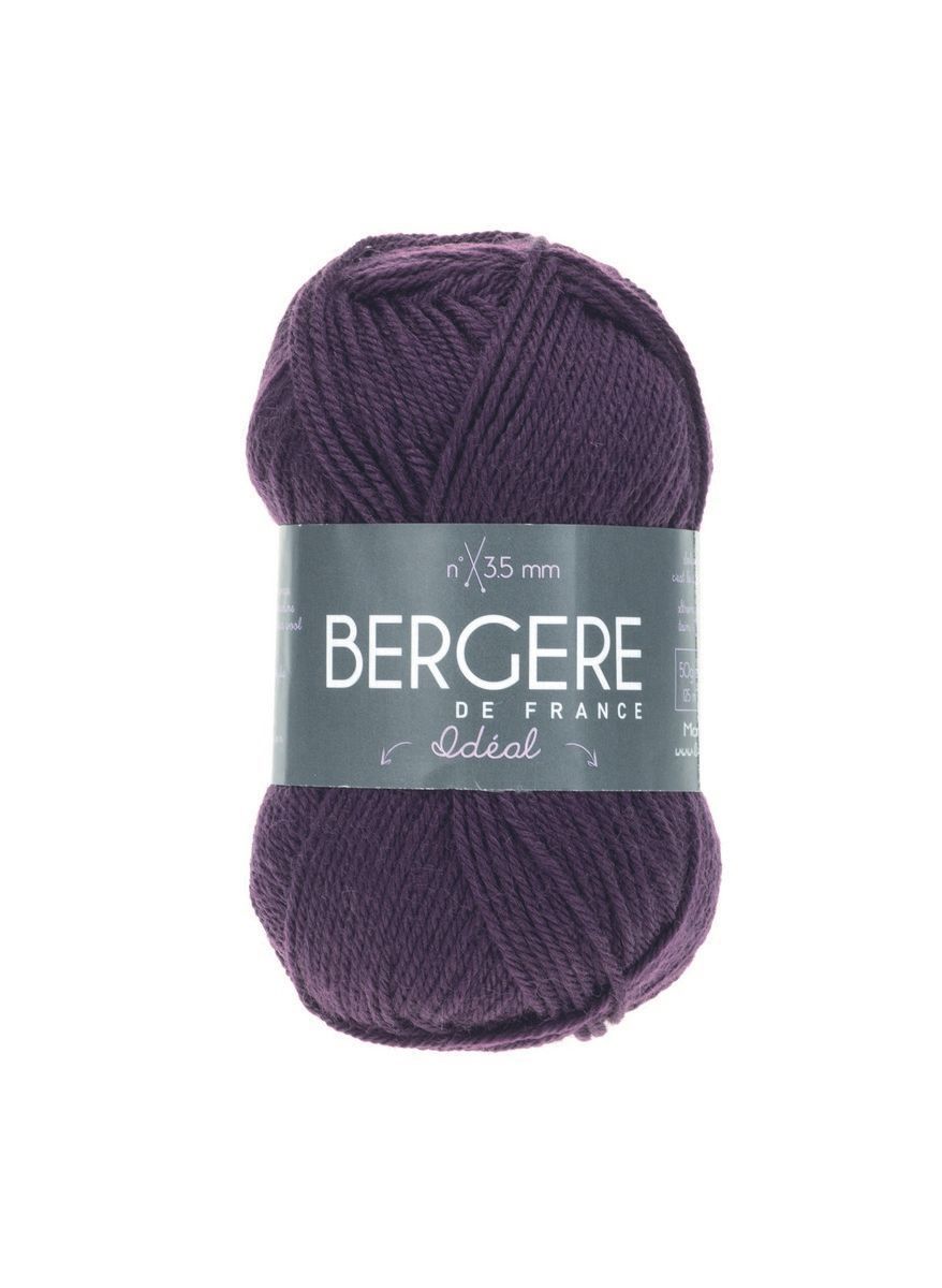 Bergere Ideal - Farbe Figue, 125m/50g 40% gekämmte Wolle, 30% Polyacryl, 30% Polyamid