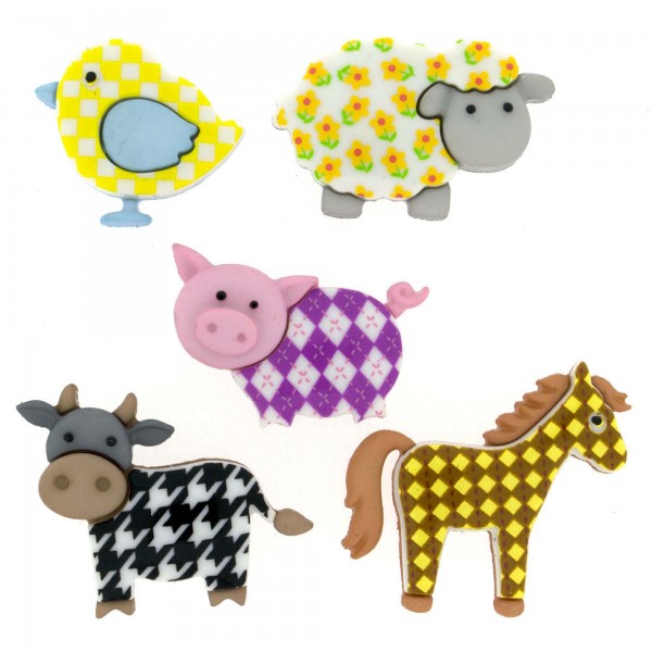 Dress It Up Knöpfe poppige Tiere ***
