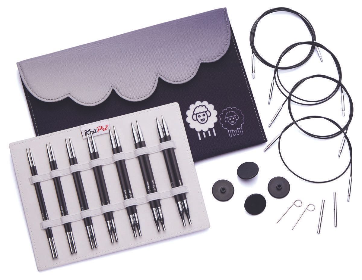 KnitPro Nadelspitzen Set Karbonz Deluxe Set
