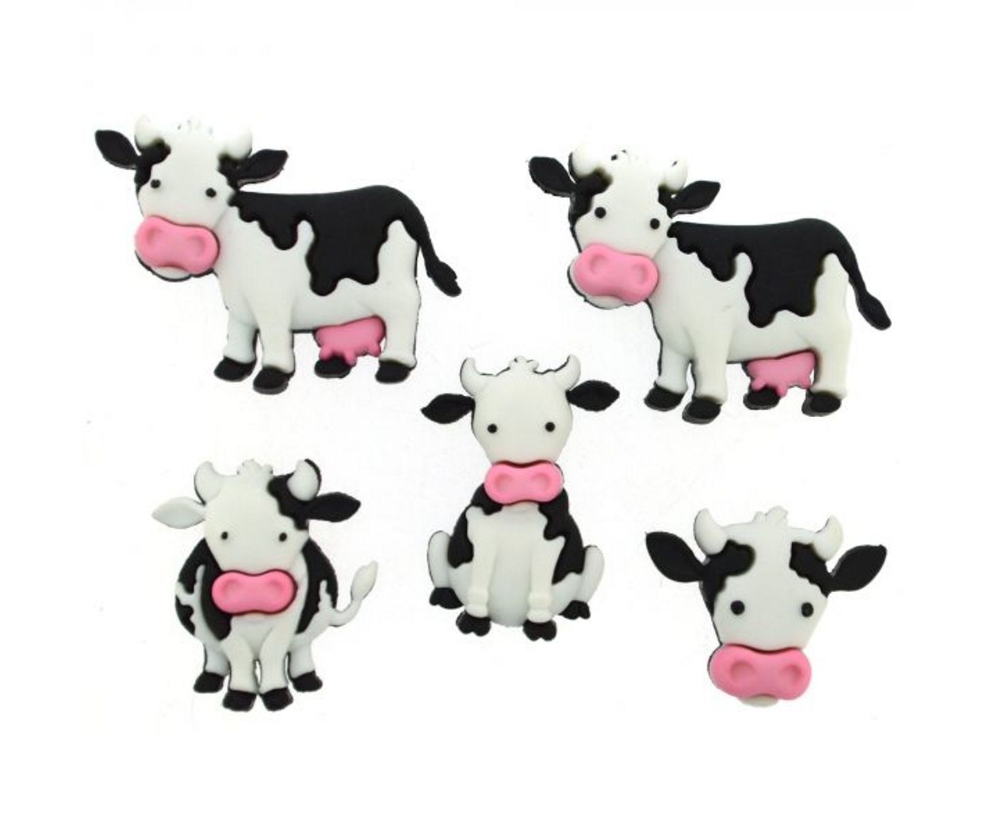 Dress It Up Knöpfe Witzige Kühe Mooove It!