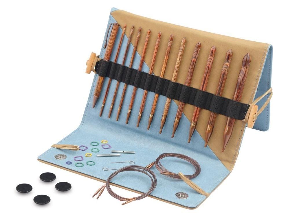 KnitPro Häkelnadelset Ginger tunesisch, austauschbar