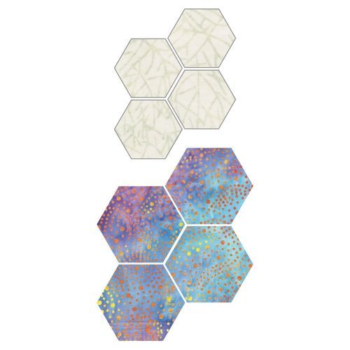 Accuquilt Stanzform English Paper Piecing Hexagon - 1 inch (2,5cm) fertige Kantenlänge