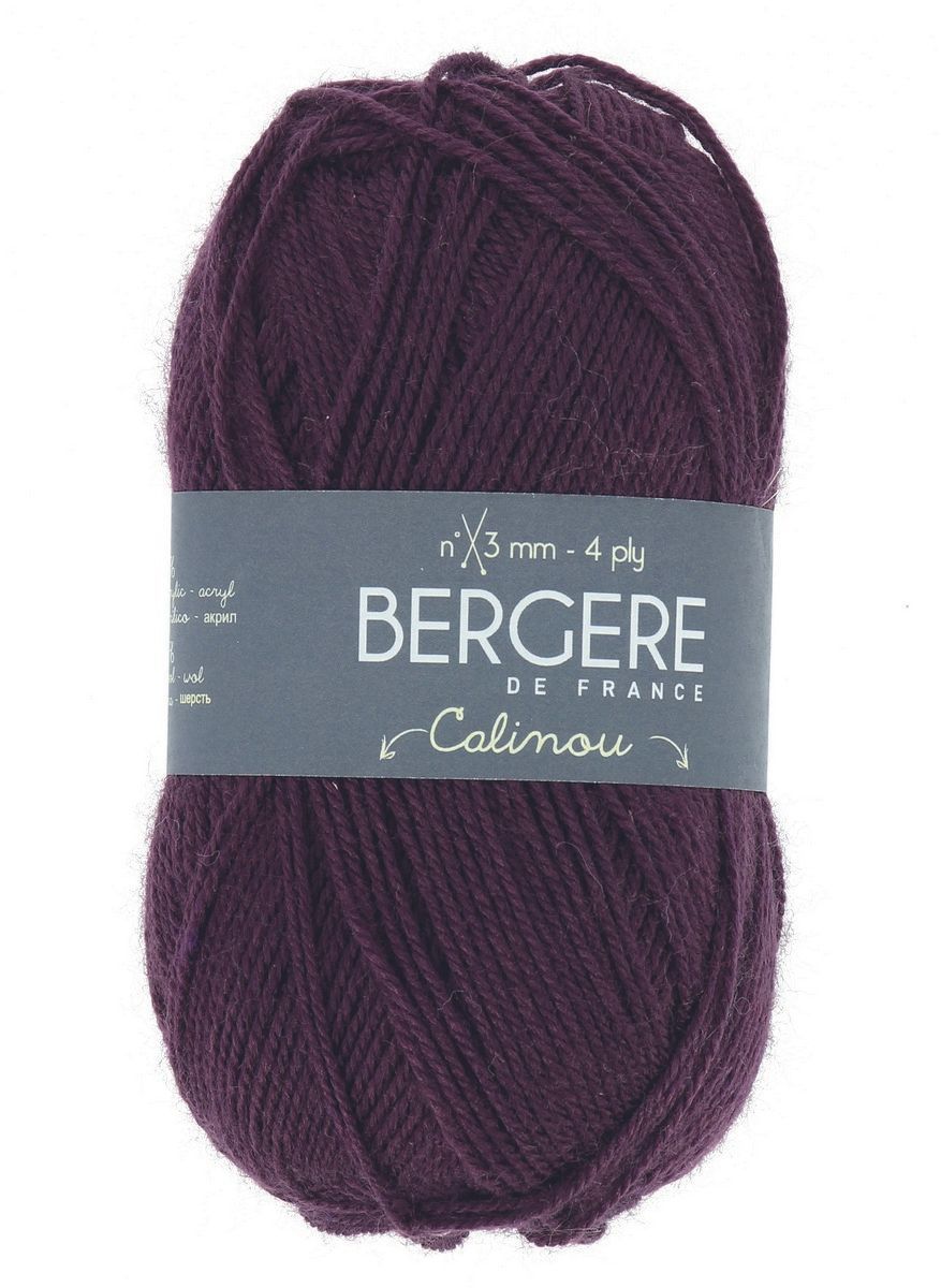 Bergere Calinou - Farbe Betterave 185m/50g, 75% Polyacryl, 25% Wolle 