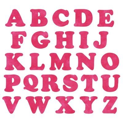 Accuquilt Stanzform Alphabet (2 Stanz- formen) Buchstabenhöhe ca. 7,6cm
