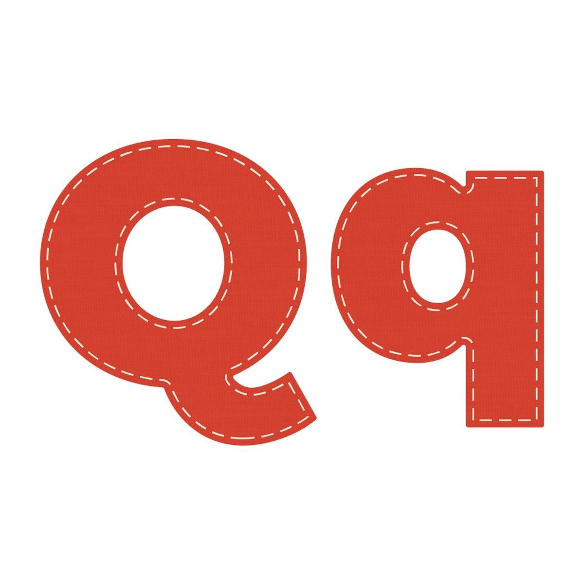 Crafters Edge Stanzform Set Buchstabe Q q 