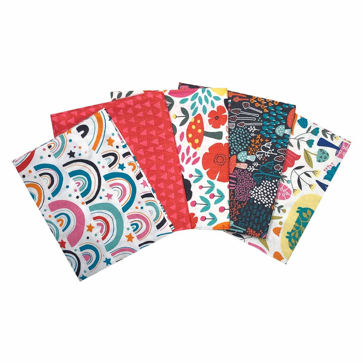 Fat Quarter Stoffpaket Chimney Meadows, 100% CO  5 Stücke á  45 x 55 cm (18 x 22 inch)