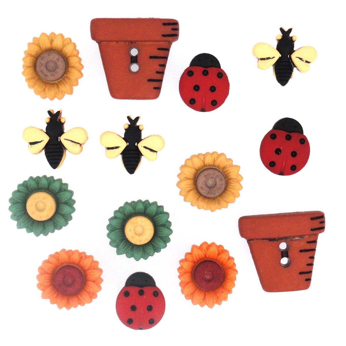 Dress It Up Knöpfe Käfer und Blumen, Bugs And Blooms