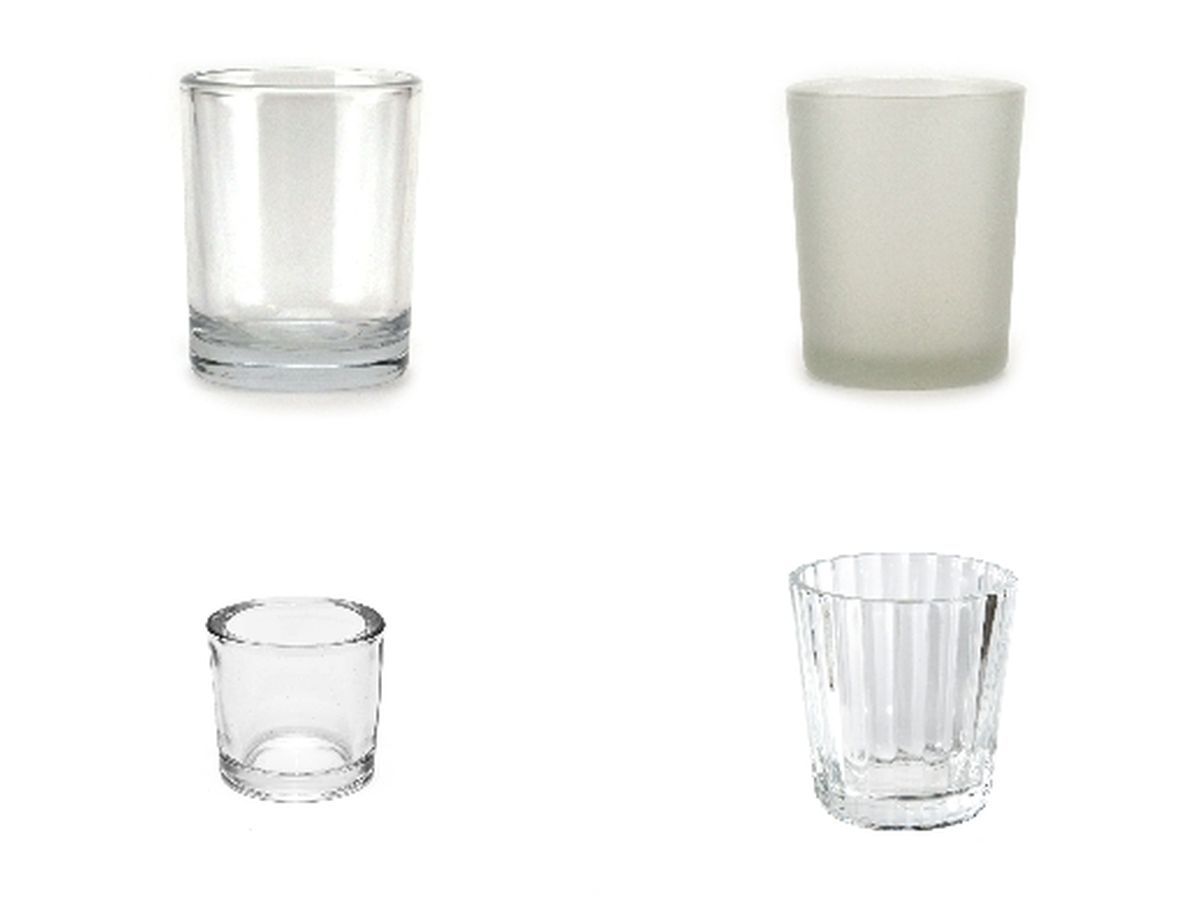 Votivglas von Candle Factory in unterschiedlichen Glasarten  Votivglas von Candle Factory in unterschiedlichen Glasarten