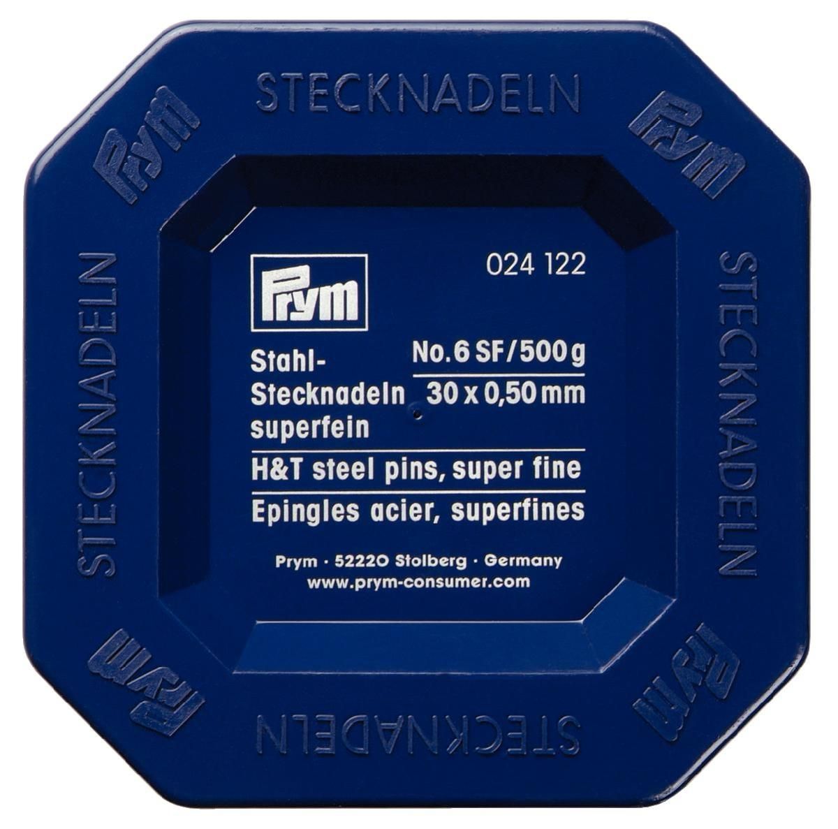 Stecknadel Prym Nr.6 Superfein VE2 30 x 0,5mm, 500g  