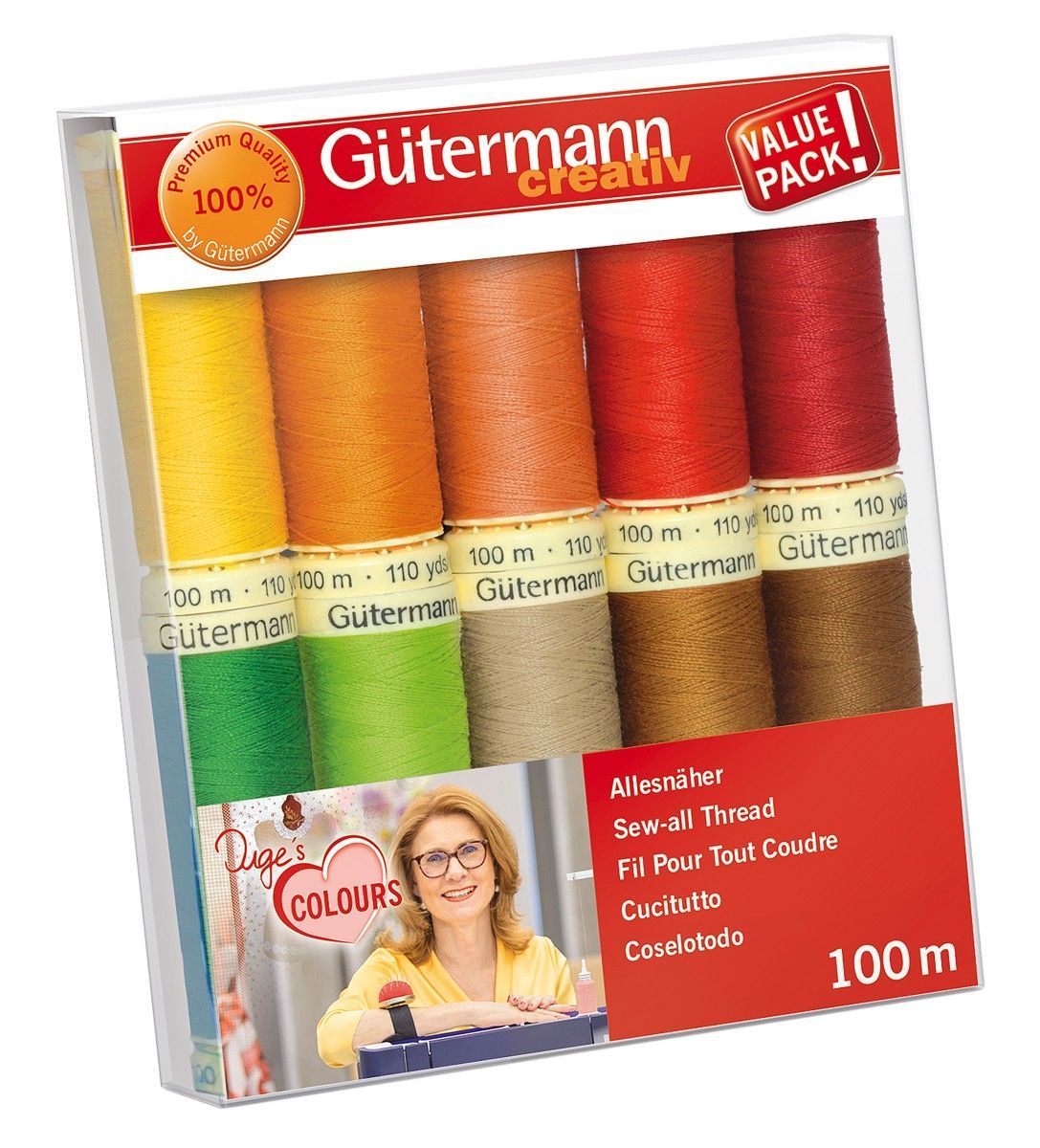 Gütermann Set Allesnäher Inges Liebl. Col 001 10 Farben 100 % Polyester