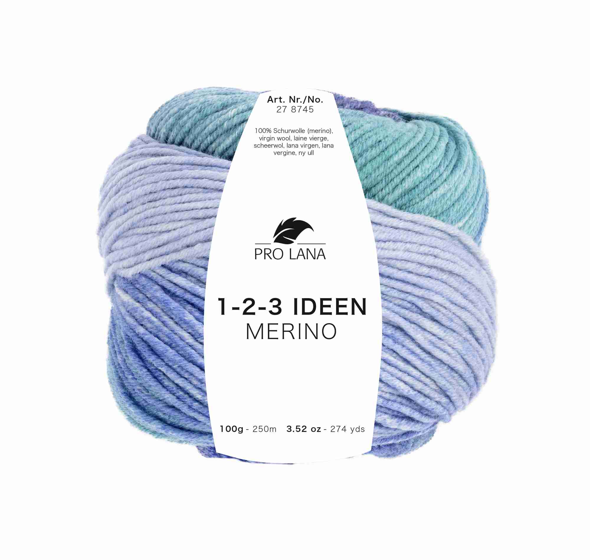 PRO LANA 1-2-3 Ideen Merino, 100% Schurwolle (Merino) 250m / 100g