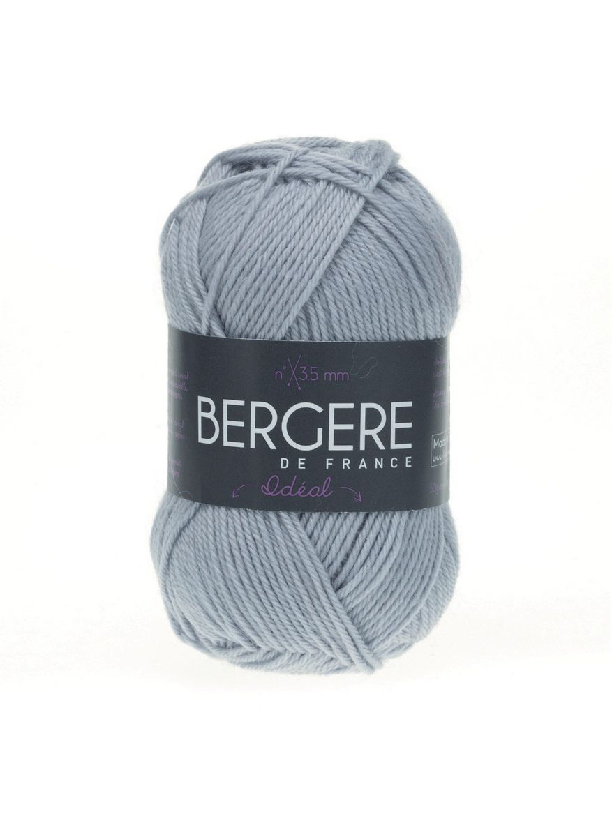 Bergere Ideal - Farbe Cendre, 125m/50g  40% gekämmte Wolle, 30% Polyacryl, 30% Polyamid