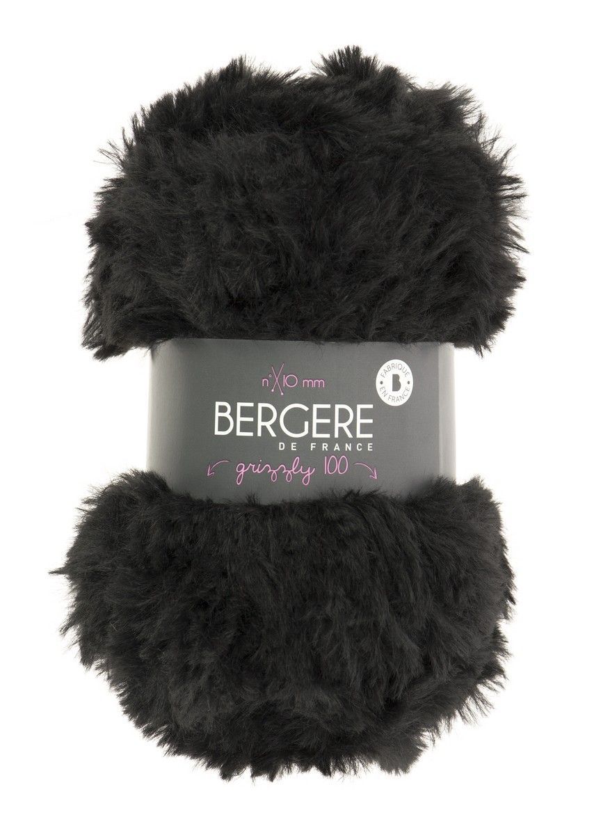 Bergere Grizzly 100 - Farbe Noir 100% Polyester, 65 m/100g
