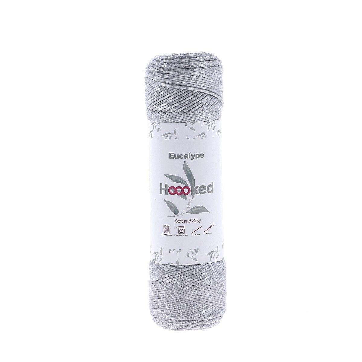 Hoooked Eucalyps, Fb. Grigio 100% Eucalyptus aus europäischen Wäldern
