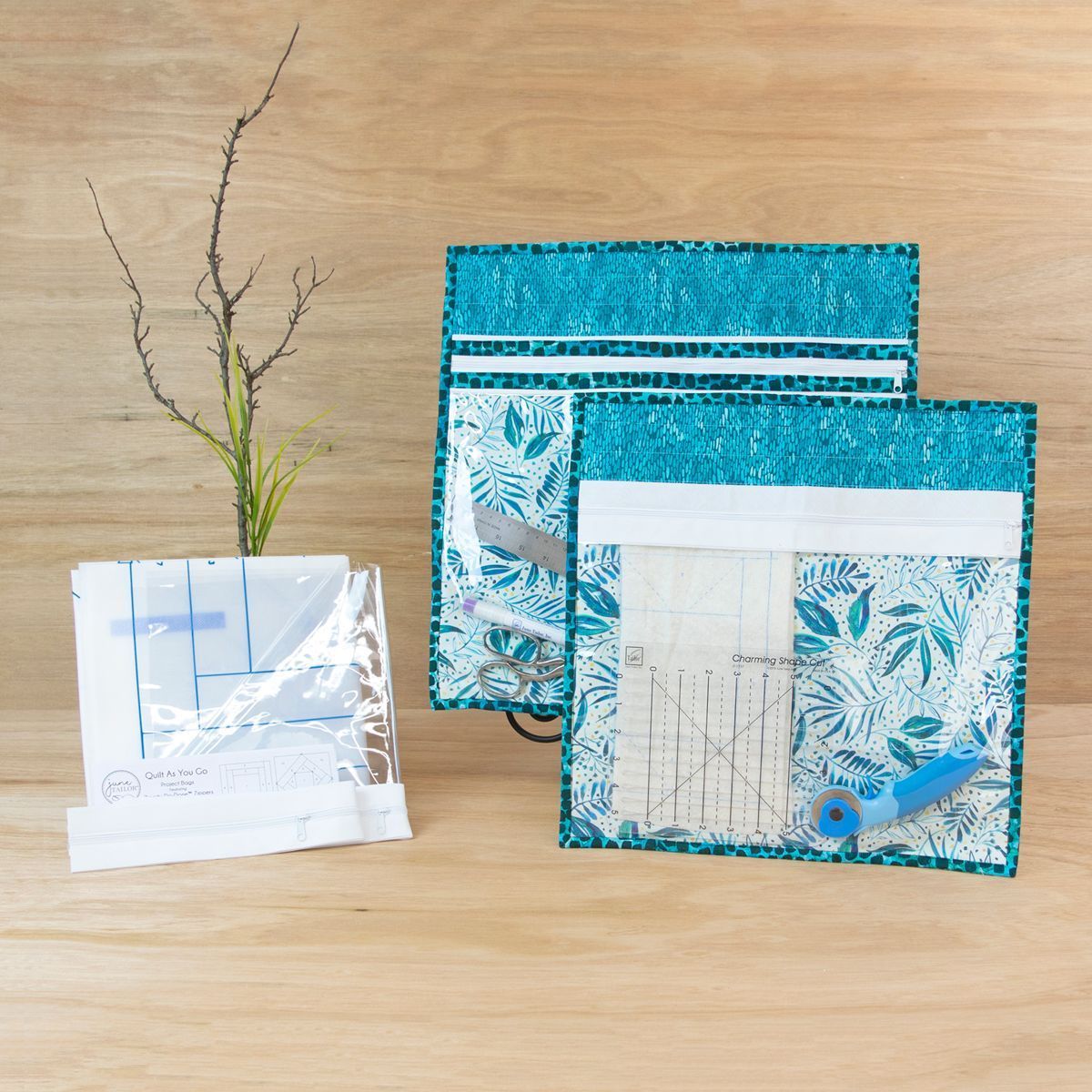 June Tailor Zippitiy-Do-Done Projekttaschen Nähset in verschiedenen Farben