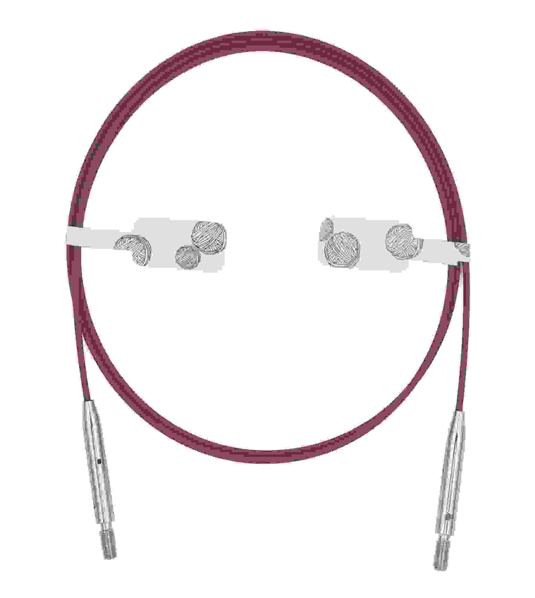 KnitPro Nadelseil Thin & Flex, 360° drehbar in verschiedenen Farben