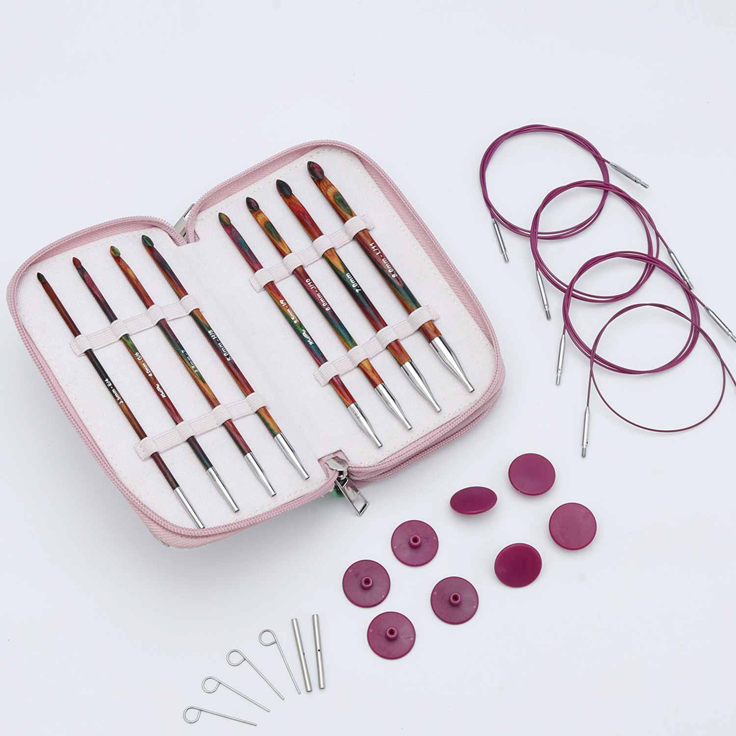 KnitPro Häkelnadel Set Symfonie 2 Tunesisch, austauschbar