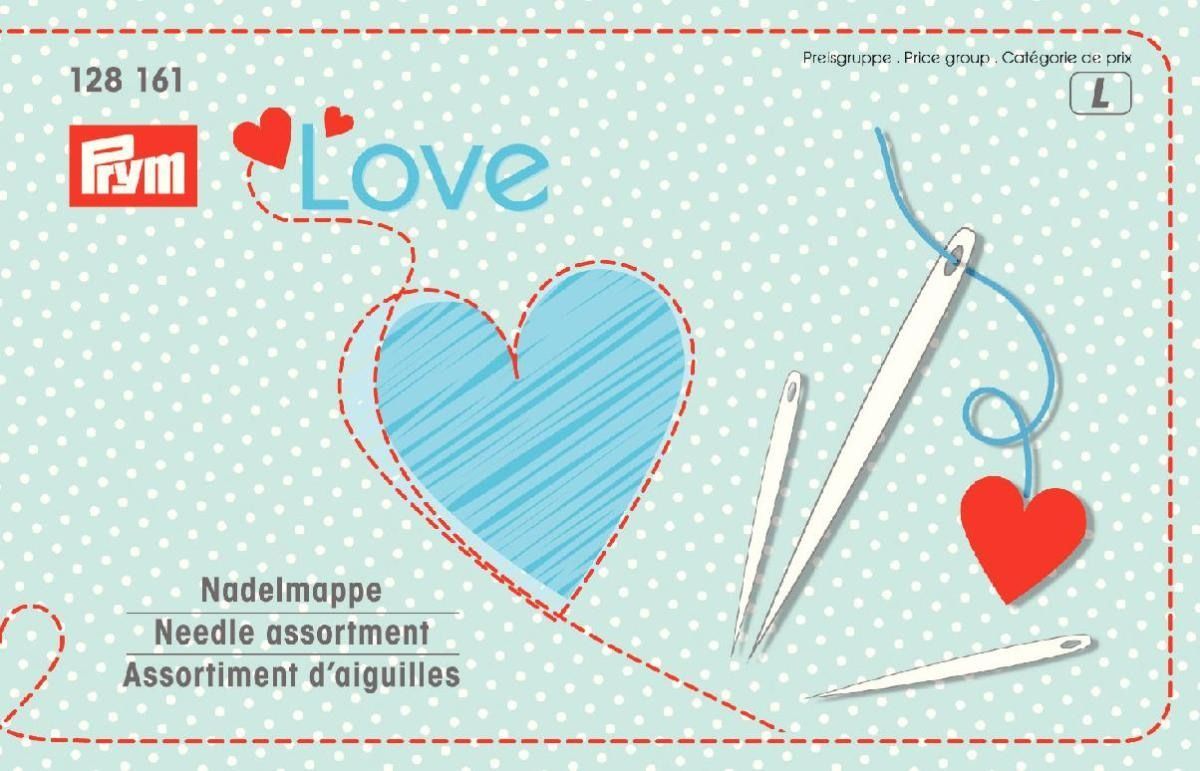 Prym Love Nadelmappe 29 Näh- und Stopfnadeln  mit Einfädler, 1Set