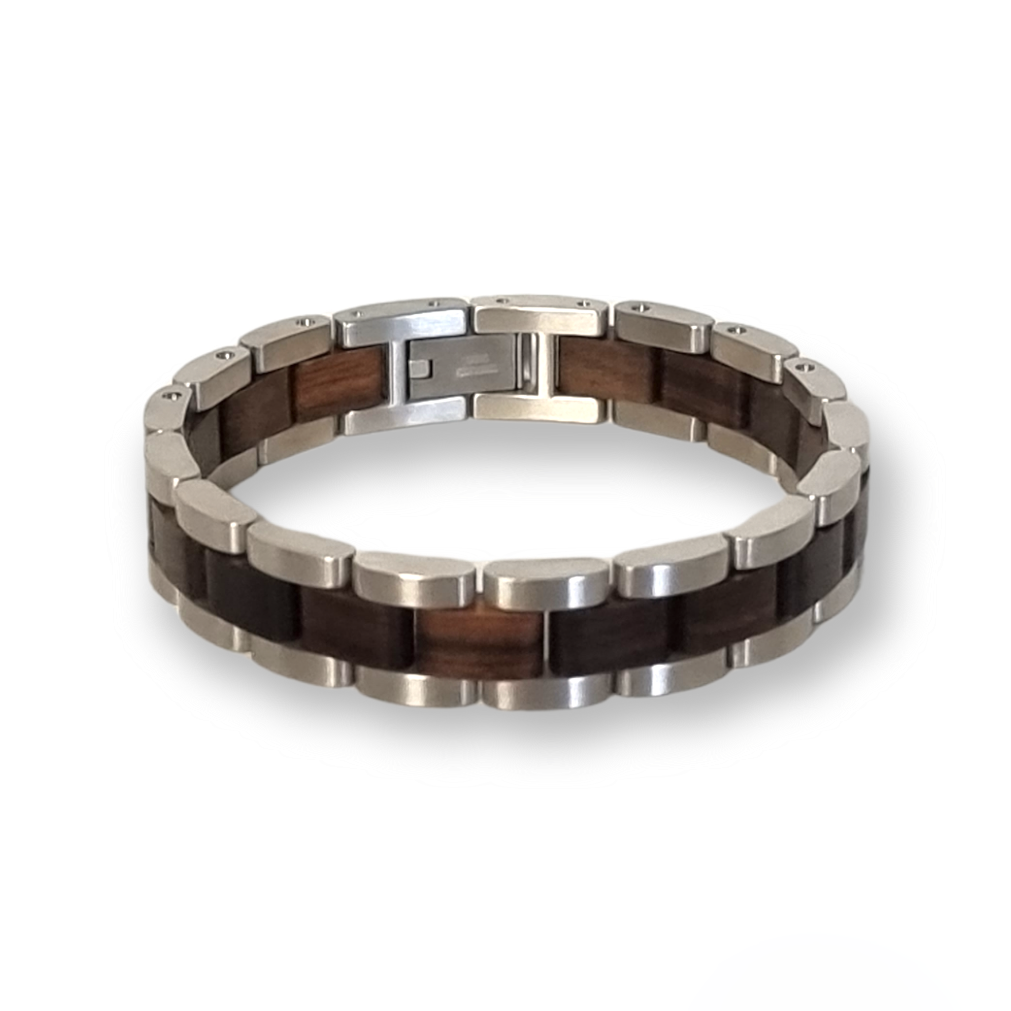 Armband BALDER -  Edelstahl mit Sandelholz