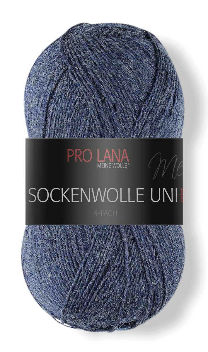 PRO LANA Socken UNI, 75% Schurwolle / 25% Polyamid, 420m / 100g in verschiedenen Farben