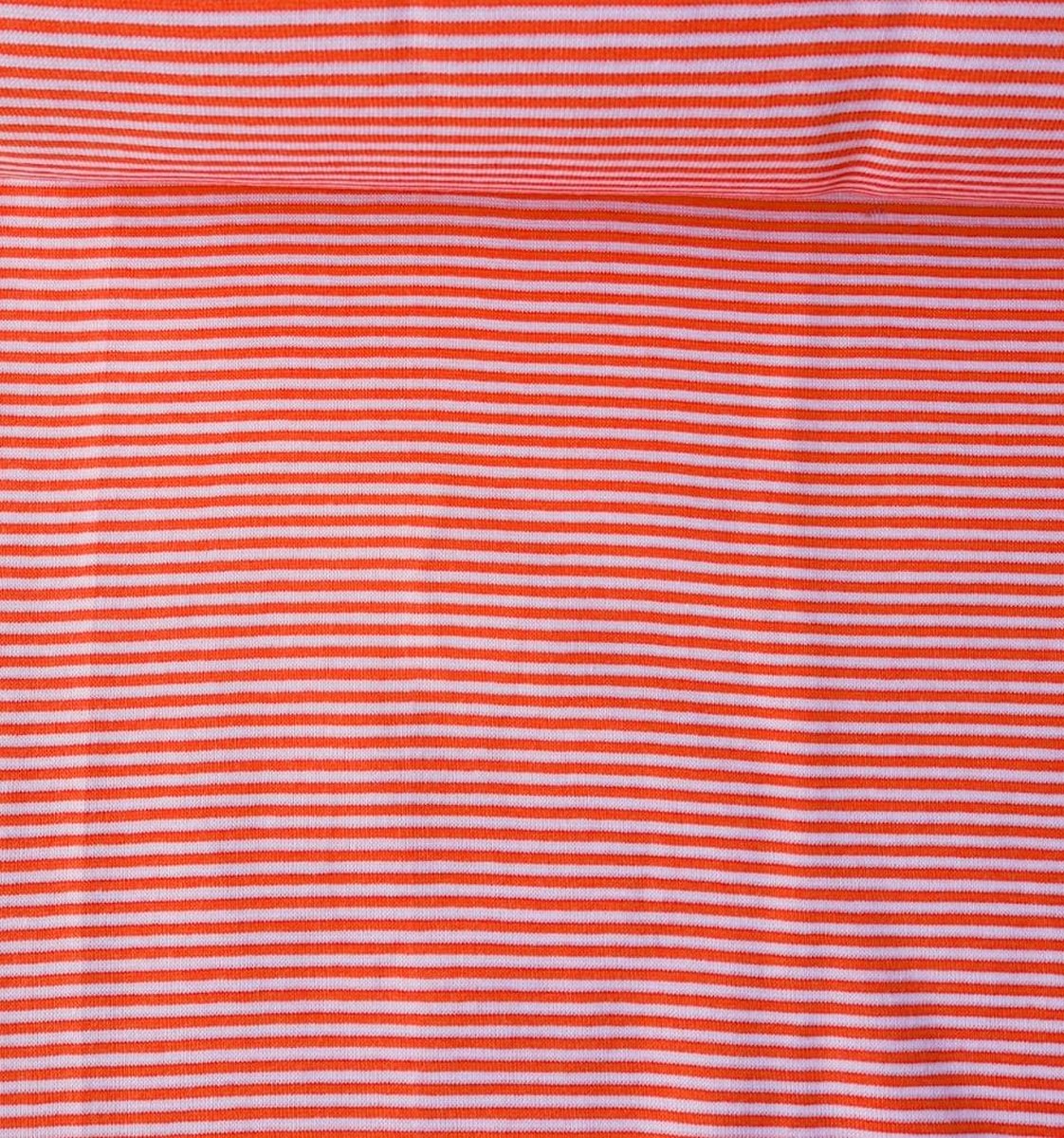 Rot-Naturweiß gestreift