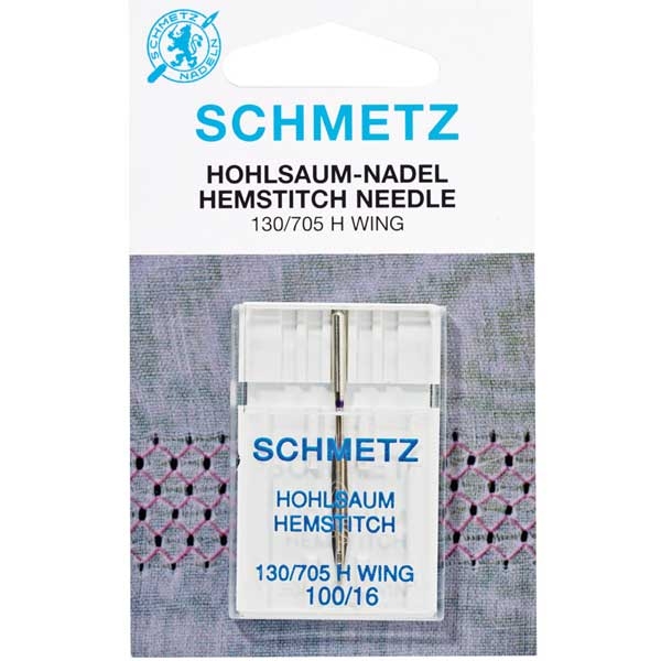 Nähmaschinennadel Schmetz Hohlsaum  130/705H WING; Stärke 100