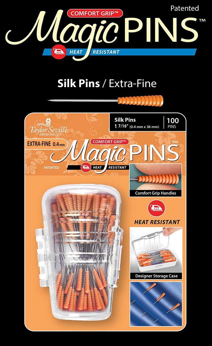 Taylor Seville Magic Pins - Silk EXTRA-FEIN 0,4 x 36 mm, 100 Stück