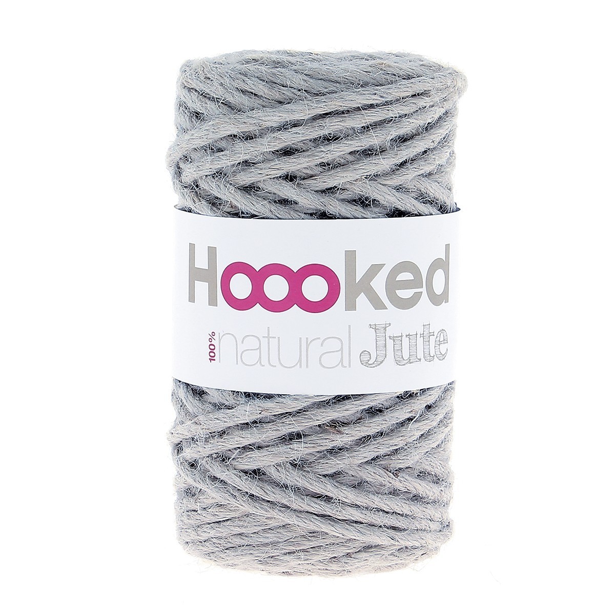 Hoooked Natural Jute, Fb. Grey Mist Makramee, 100% Jute, natürlich, schadstofffrei