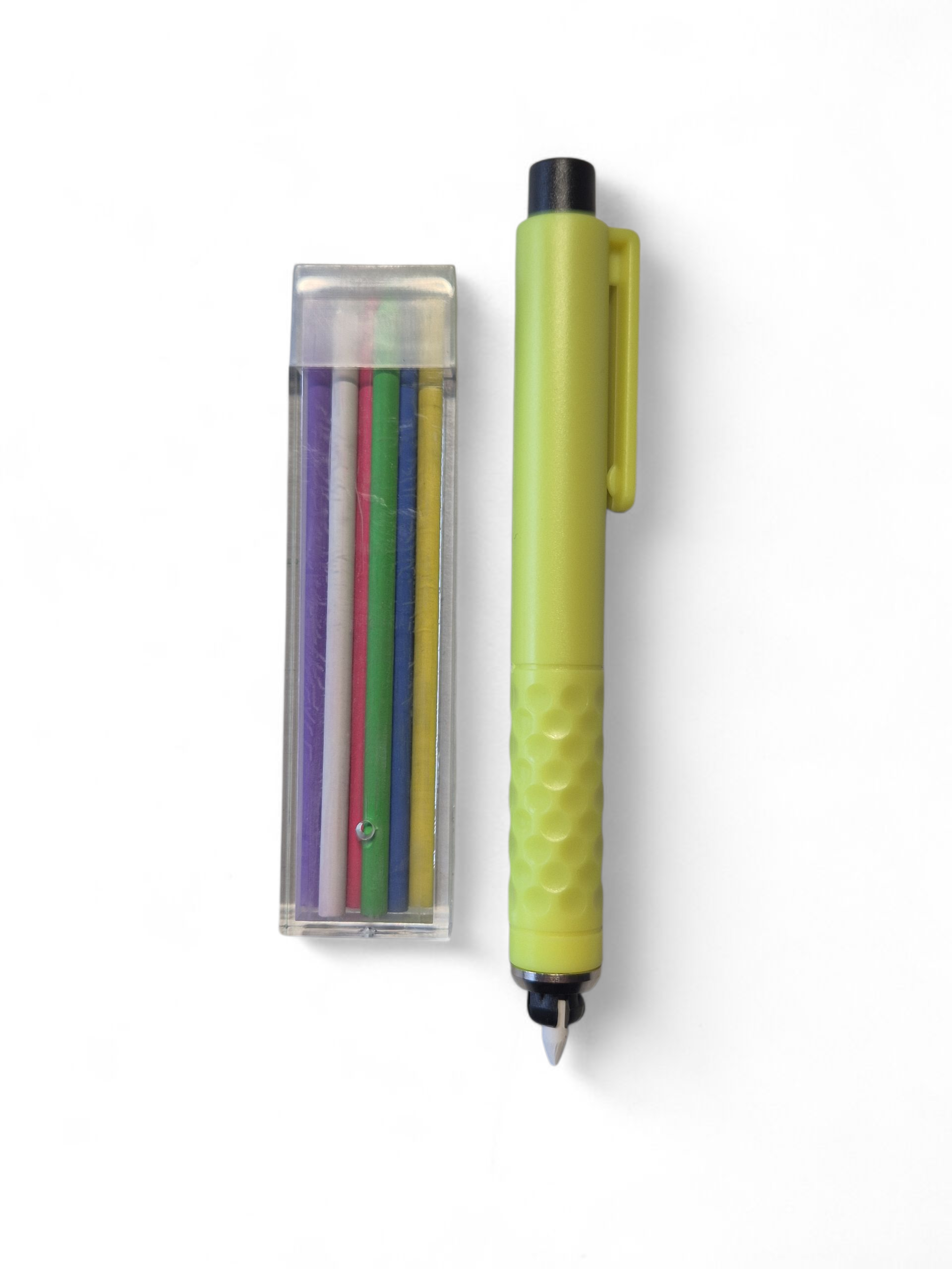 Kreideminenset  mit farbigen und weißen 3,8mm-Minen 