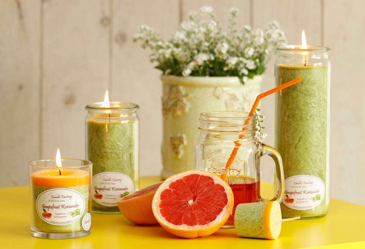 Big-Jumbo Kerze von Candle Factory im Glas  mit Duft in tollen Farben 