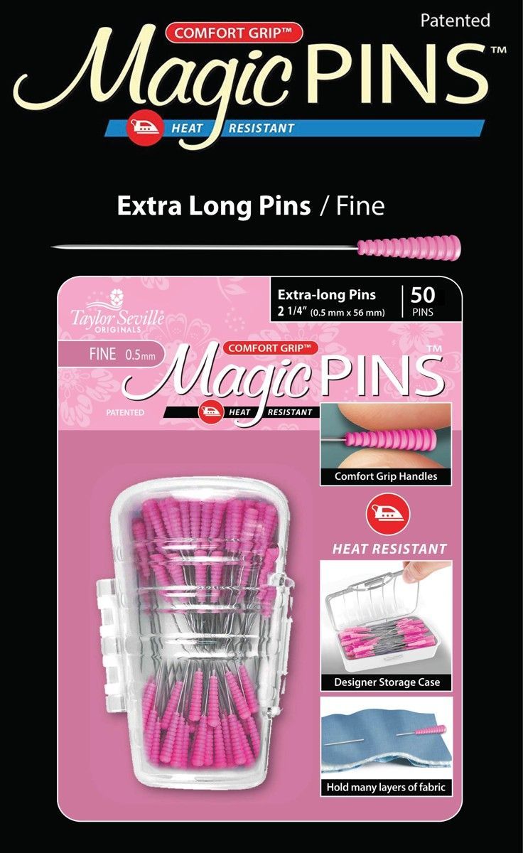 Taylor Seville Magic Pins - EXTRALANG fine 0,5 x 56 mm
