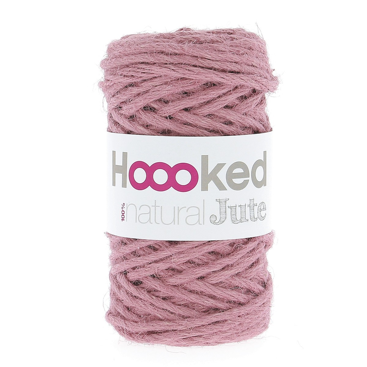 Hoooked Natural Jute, Fb.Tea Rose Makramee, 100% Jute, natürlich, schadstofffrei