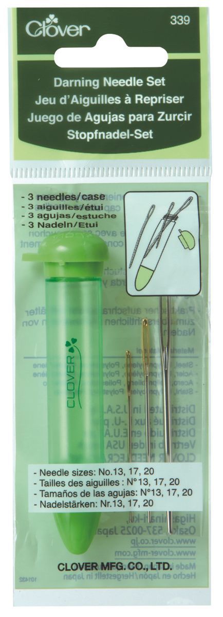 Clover Stopfnadelset CHIBI - beinhaltet 3 Nadeln in einem aufschraubbaren Etui - 339
