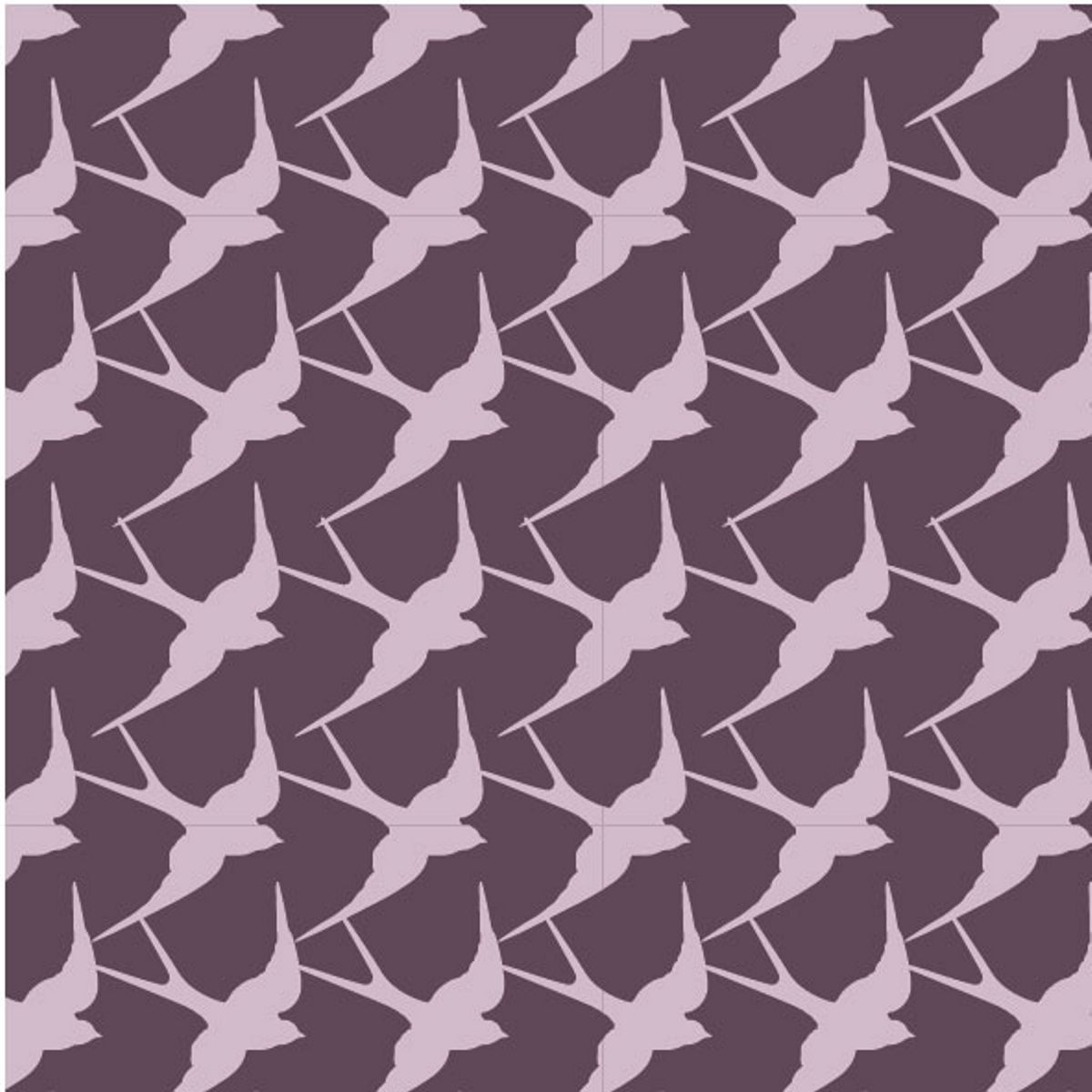 Baumwollwebware Flora And Fauna 100% Baumwolle Purple Birds Baumwollwebware Flora And Fauna 100% Baumwolle Purple Birds