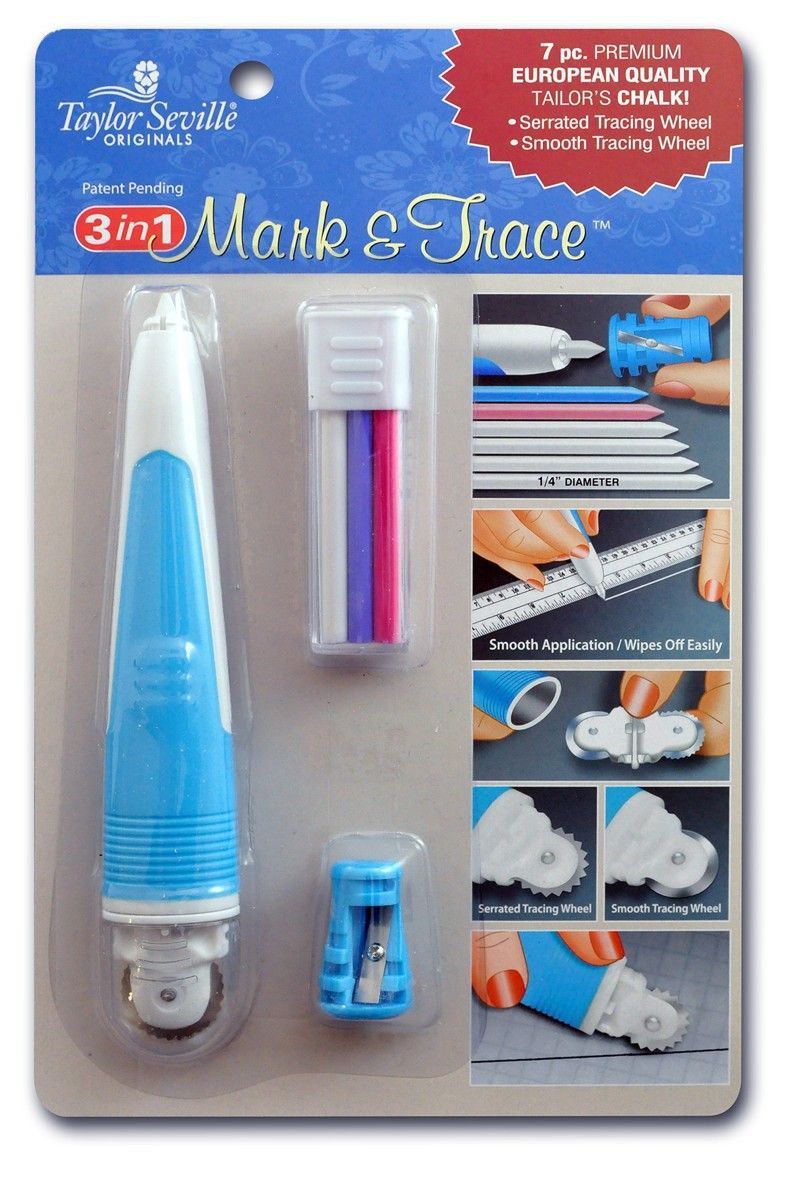 Taylor Seville Mark & Trace 3-in-1 Kopierrad mit Kreideminen